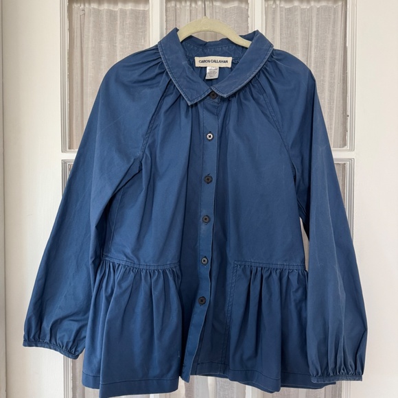 Caron Callahan Tops - Caron Callahan Blue Top, Small